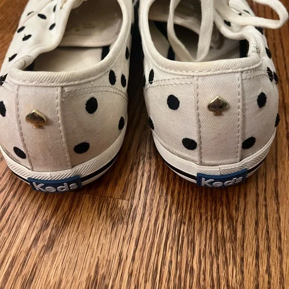 Kate Spade x Keds Polka Dot Cream and Black Sneakers - Picture 10 of 10